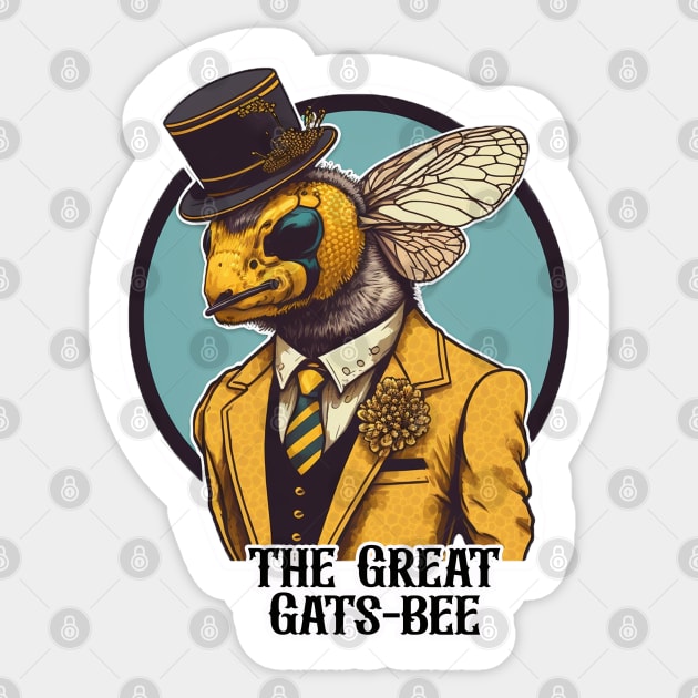 The Great Gats-bee Sticker by nonbeenarydesigns